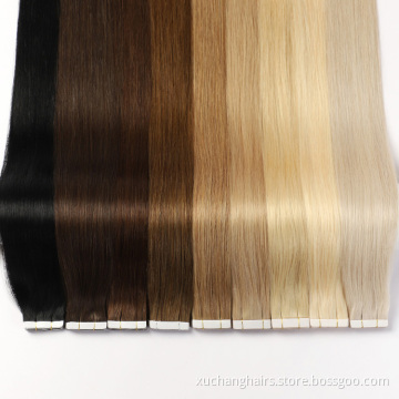 skin weft tape hair extensions Wholesale ombre indian remy hair extensions 1b vendors flower tape hair russian